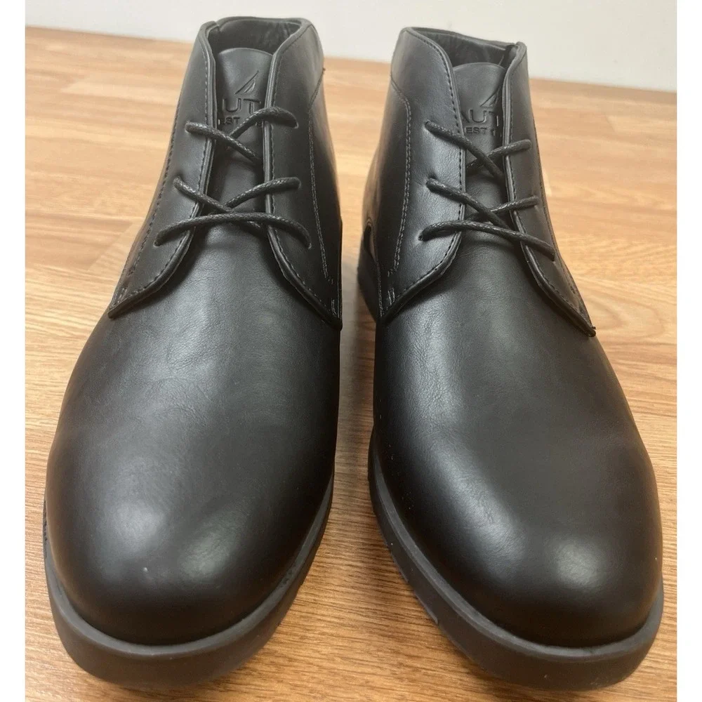 Nautica Largo Chukka Boots Men's Size 10 Black NEW